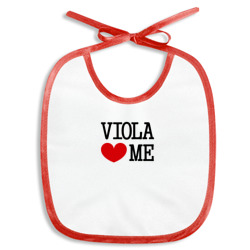 Слюнявчик «Виола любит меня»