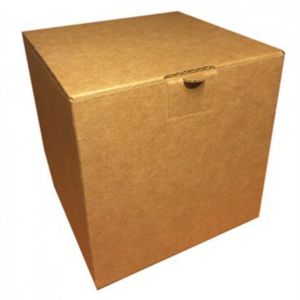Коробка для кружки Бурая 10*10*10 см