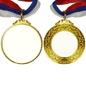Медаль D=65мм 2-сторонняя (вставки d=42 и 60 мм) , золото