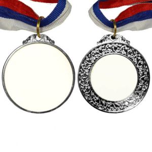Медаль D=65мм 2-сторонняя (вставки d=42 и 60 мм) , серебро