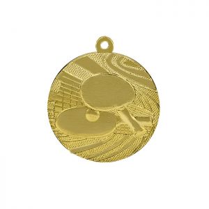 Медаль тематическая "Теннис", золото, D-4см (41662)