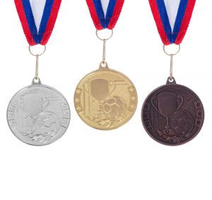Медаль тематическая 176 "Футбол" золото