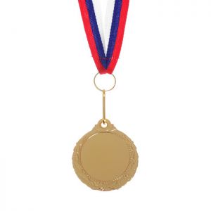 Медаль под нанесение159 диам 4 см, Цвет зол