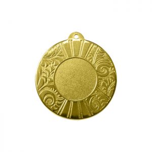 Призовая медаль под нанесение, "золото", диаметр 5 см (41463)