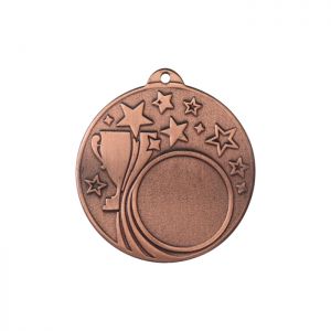 Медаль призовая "бронза", под нанесение, D-5см (42655)