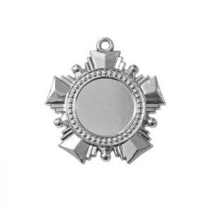 Медаль призовая "серебро", под нанесение, D-5см (41719)