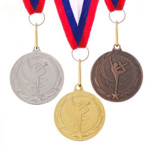 Медаль тематическая 188 "Гимнастика" бронза