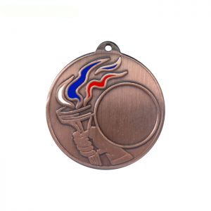 Медаль призовая "бронза", под нанесение, триколор, D-5см (40837)