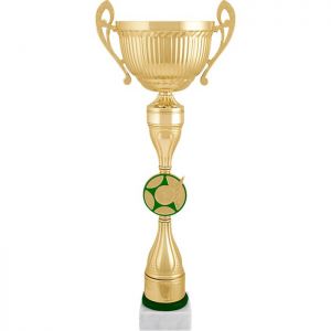 Кубок «Воган» h=48 см, d=14 см, чаша металл, цвет зелёно-золотой