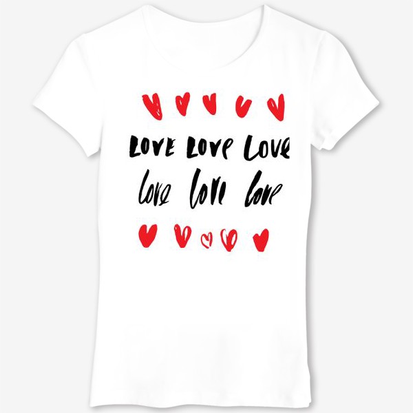 Футболка: Love LOVE love