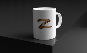 Кружка с символикой "Z" георгиевская лента